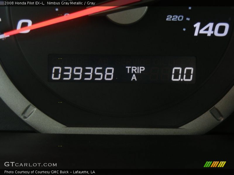Nimbus Gray Metallic / Gray 2008 Honda Pilot EX-L