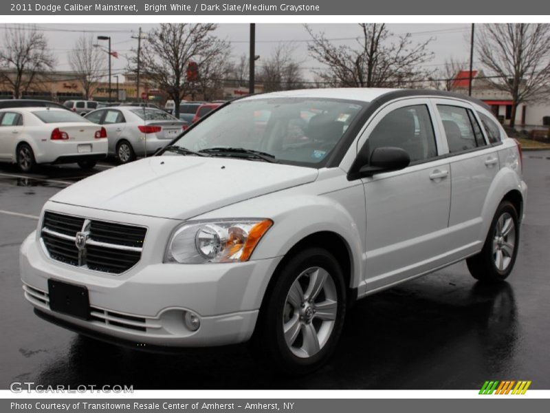Bright White / Dark Slate/Medium Graystone 2011 Dodge Caliber Mainstreet