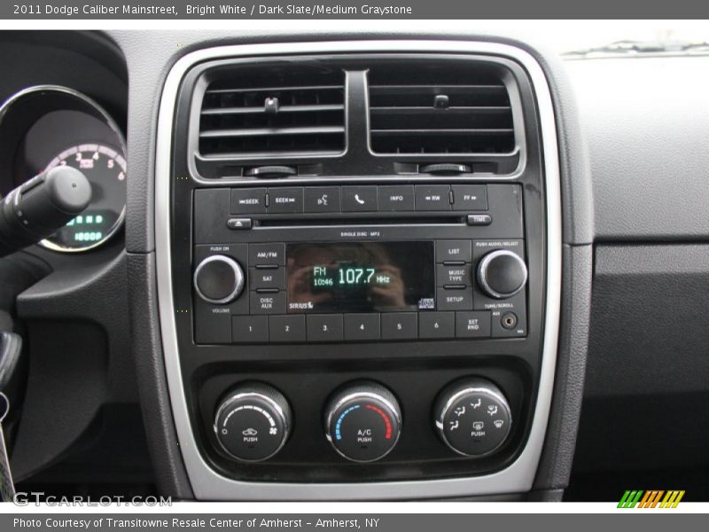 Bright White / Dark Slate/Medium Graystone 2011 Dodge Caliber Mainstreet