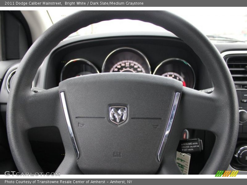 Bright White / Dark Slate/Medium Graystone 2011 Dodge Caliber Mainstreet