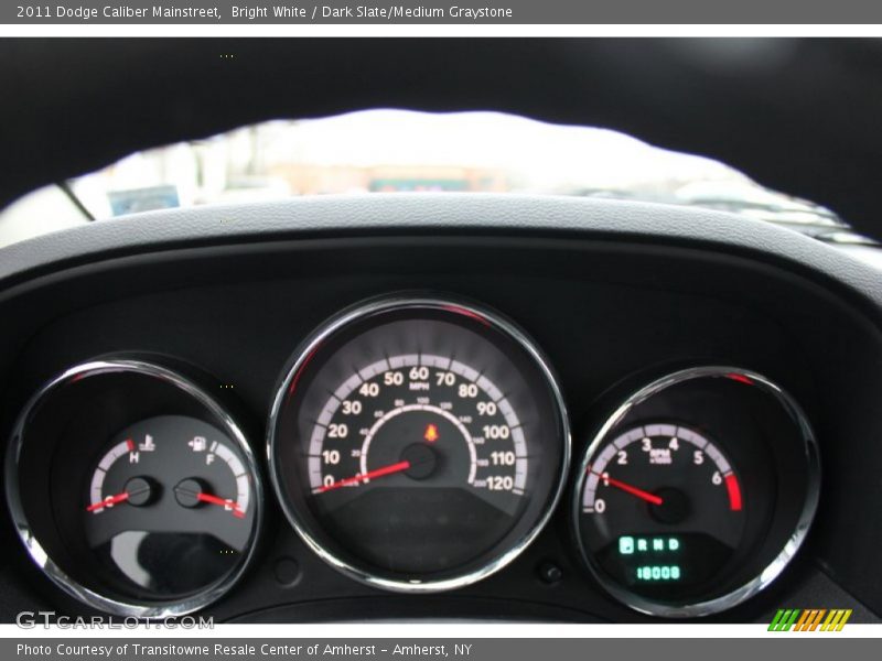 Bright White / Dark Slate/Medium Graystone 2011 Dodge Caliber Mainstreet