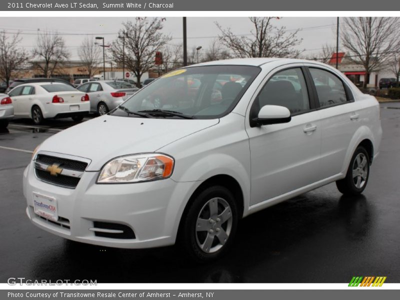 Summit White / Charcoal 2011 Chevrolet Aveo LT Sedan