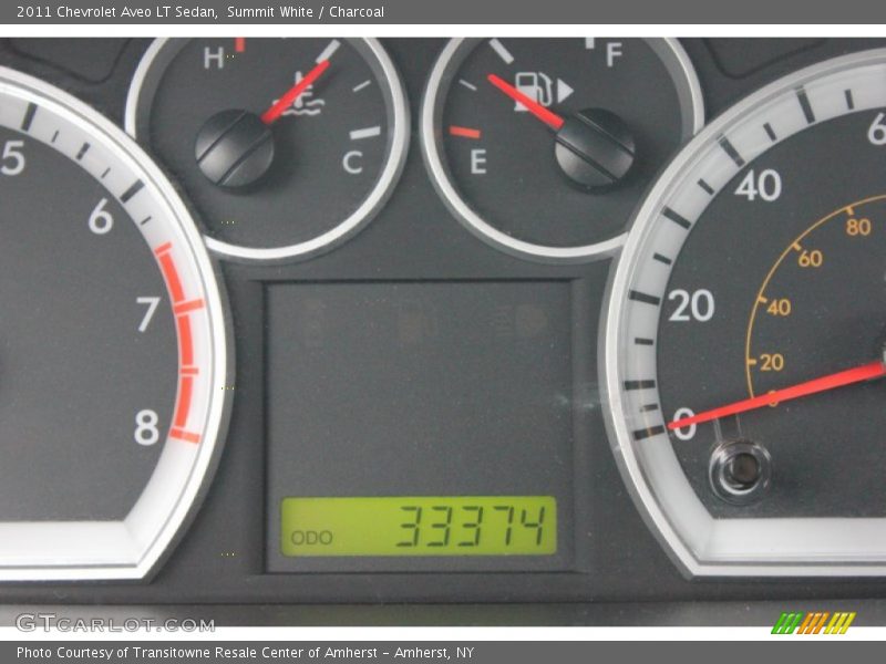 Summit White / Charcoal 2011 Chevrolet Aveo LT Sedan
