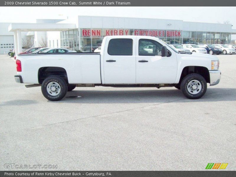 Summit White / Dark Titanium 2009 Chevrolet Silverado 1500 Crew Cab