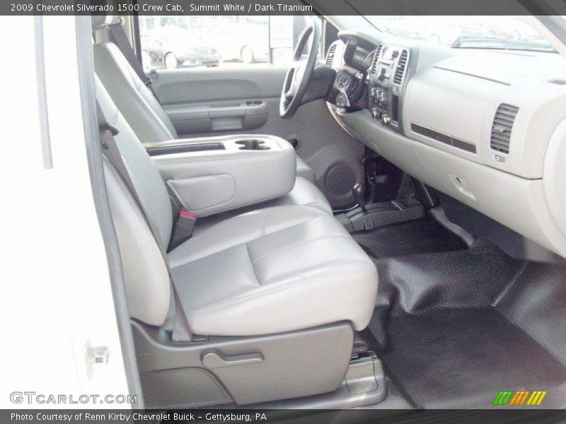 Summit White / Dark Titanium 2009 Chevrolet Silverado 1500 Crew Cab