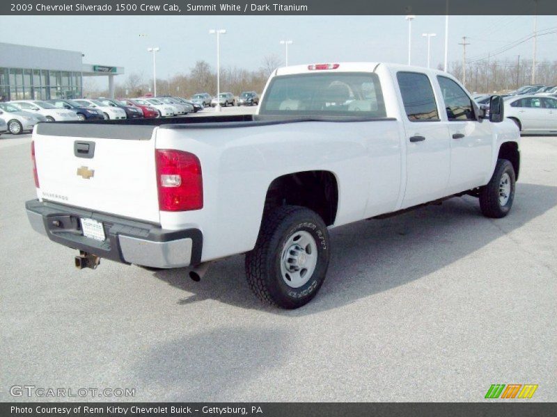 Summit White / Dark Titanium 2009 Chevrolet Silverado 1500 Crew Cab