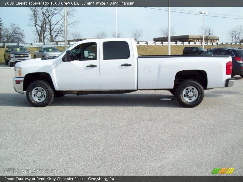 Summit White / Dark Titanium 2009 Chevrolet Silverado 1500 Crew Cab