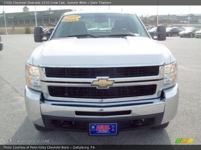 Summit White / Dark Titanium 2009 Chevrolet Silverado 1500 Crew Cab