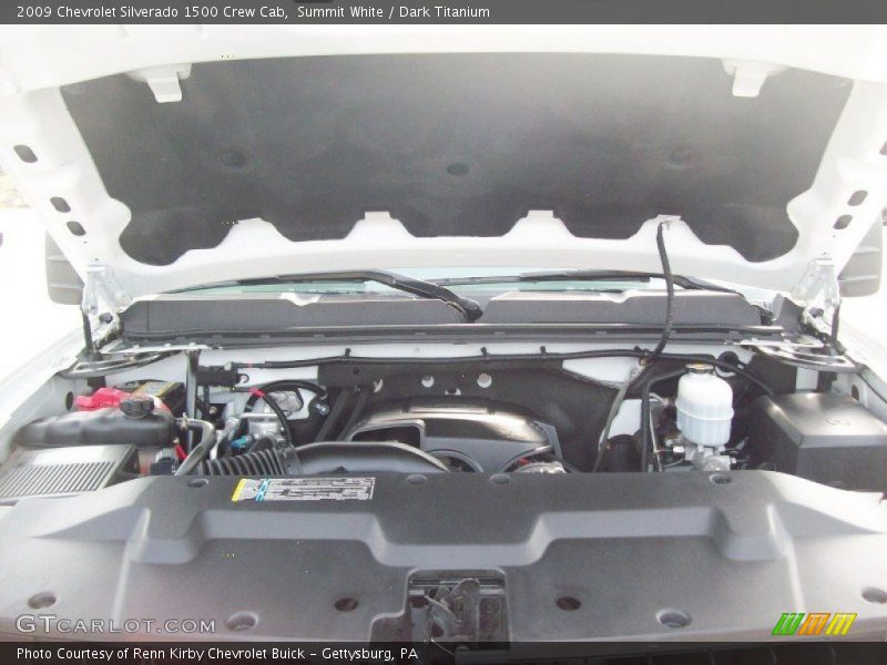 Summit White / Dark Titanium 2009 Chevrolet Silverado 1500 Crew Cab