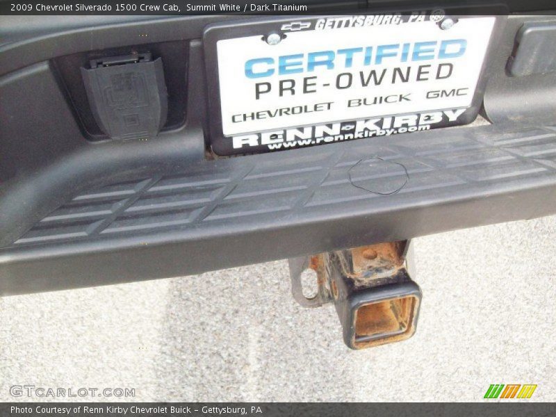 Summit White / Dark Titanium 2009 Chevrolet Silverado 1500 Crew Cab