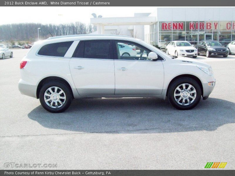 White Diamond Tricoat / Cashmere 2012 Buick Enclave AWD