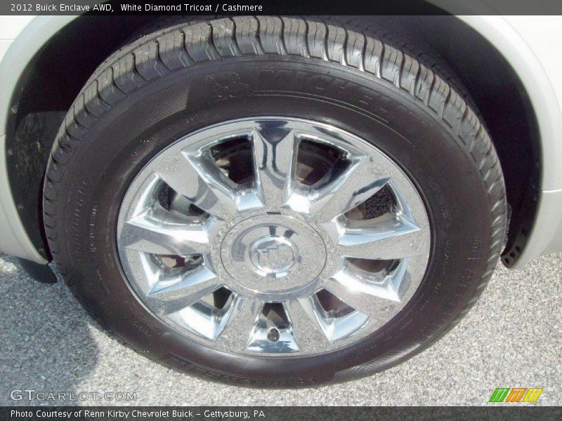 White Diamond Tricoat / Cashmere 2012 Buick Enclave AWD