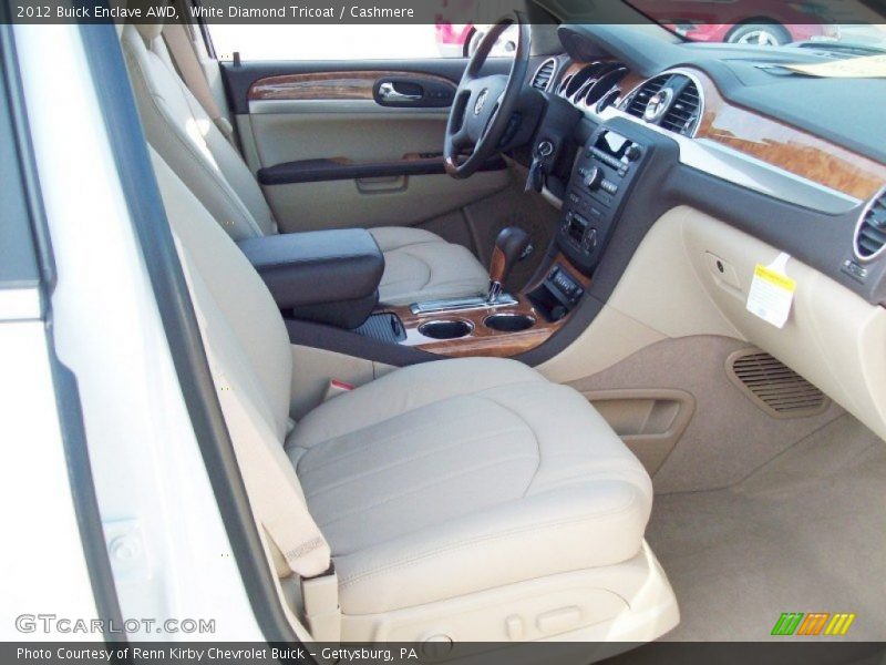 White Diamond Tricoat / Cashmere 2012 Buick Enclave AWD