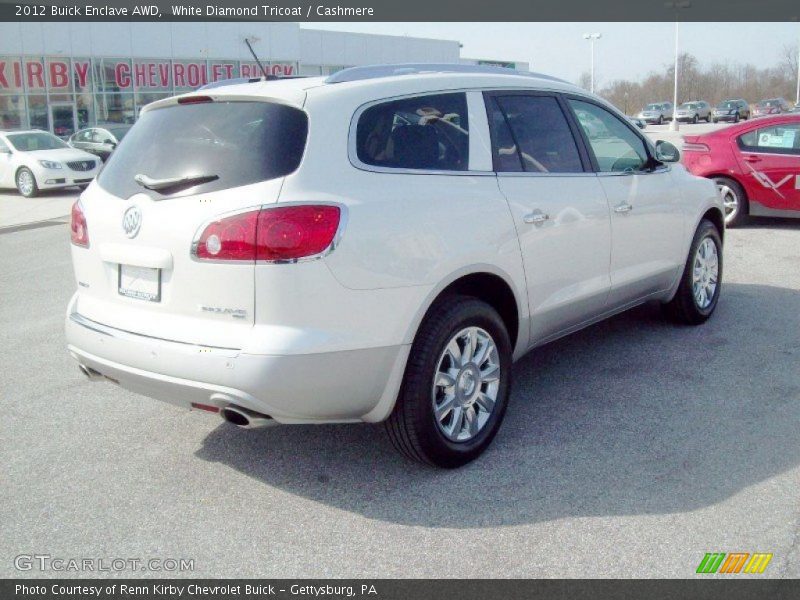 White Diamond Tricoat / Cashmere 2012 Buick Enclave AWD