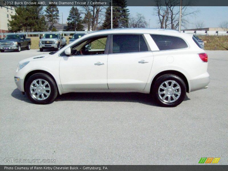White Diamond Tricoat / Cashmere 2012 Buick Enclave AWD