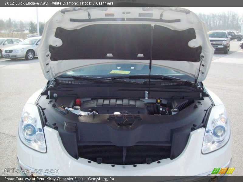 White Diamond Tricoat / Cashmere 2012 Buick Enclave AWD