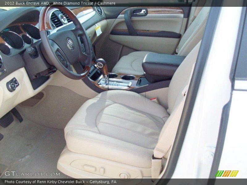 White Diamond Tricoat / Cashmere 2012 Buick Enclave AWD