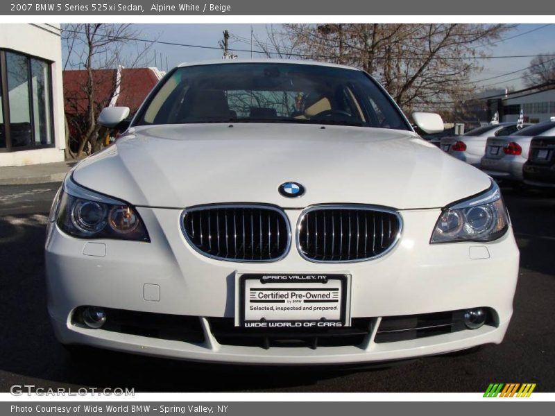 Alpine White / Beige 2007 BMW 5 Series 525xi Sedan