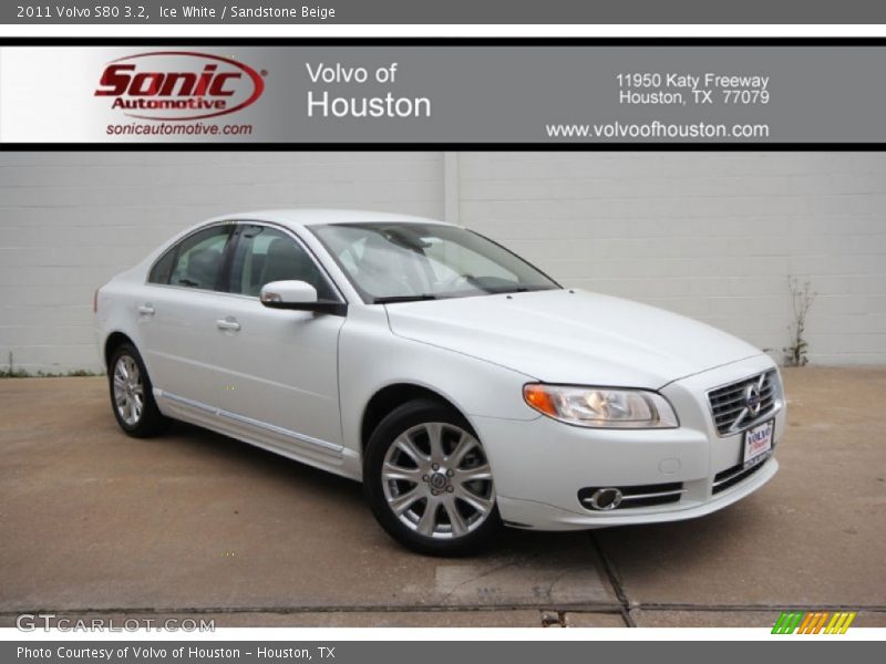Ice White / Sandstone Beige 2011 Volvo S80 3.2