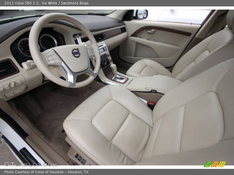 Ice White / Sandstone Beige 2011 Volvo S80 3.2