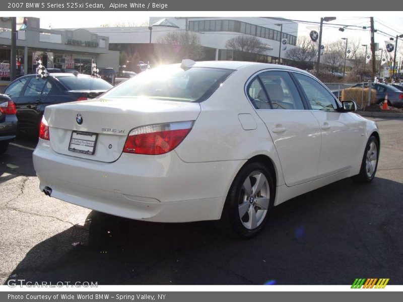 Alpine White / Beige 2007 BMW 5 Series 525xi Sedan