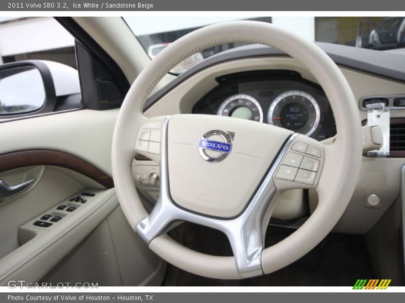 Ice White / Sandstone Beige 2011 Volvo S80 3.2