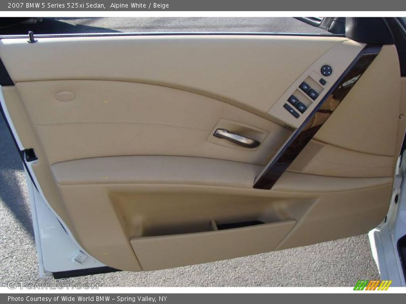 Alpine White / Beige 2007 BMW 5 Series 525xi Sedan