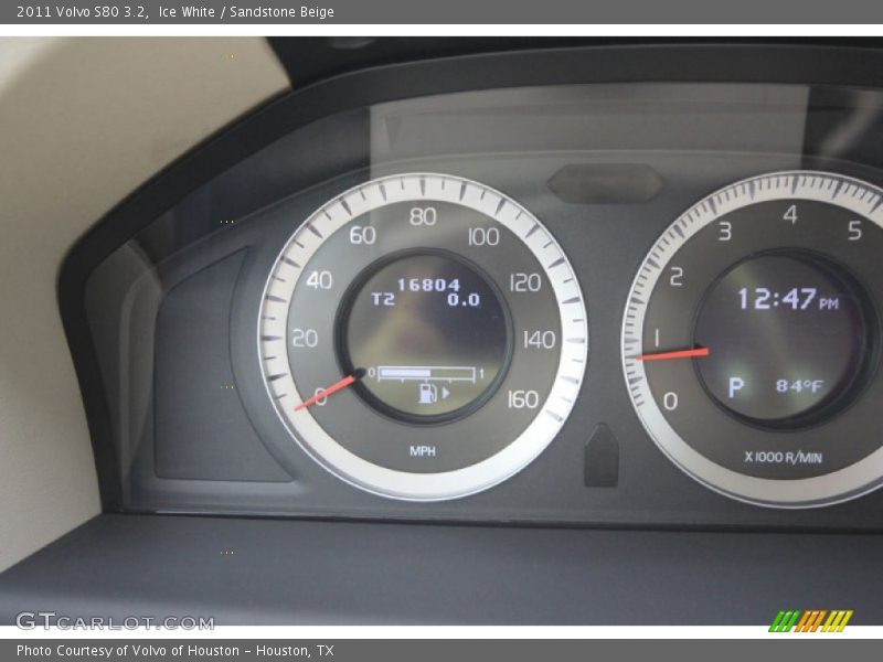 Ice White / Sandstone Beige 2011 Volvo S80 3.2