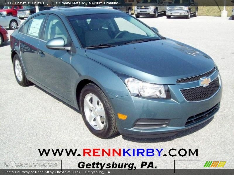 Blue Granite Metallic / Medium Titanium 2012 Chevrolet Cruze LT