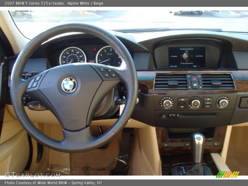 Alpine White / Beige 2007 BMW 5 Series 525xi Sedan