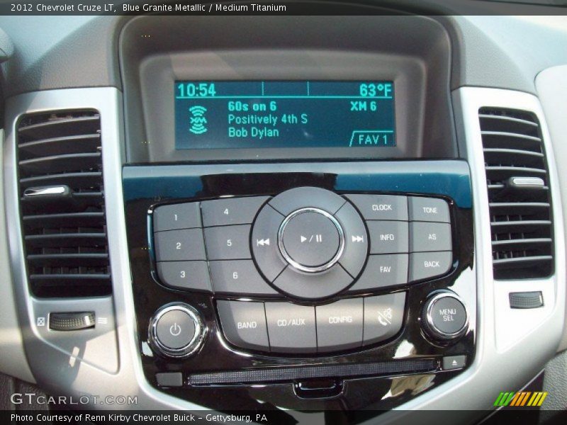 Blue Granite Metallic / Medium Titanium 2012 Chevrolet Cruze LT