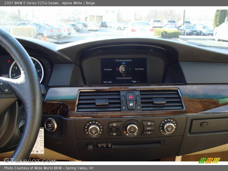 Alpine White / Beige 2007 BMW 5 Series 525xi Sedan