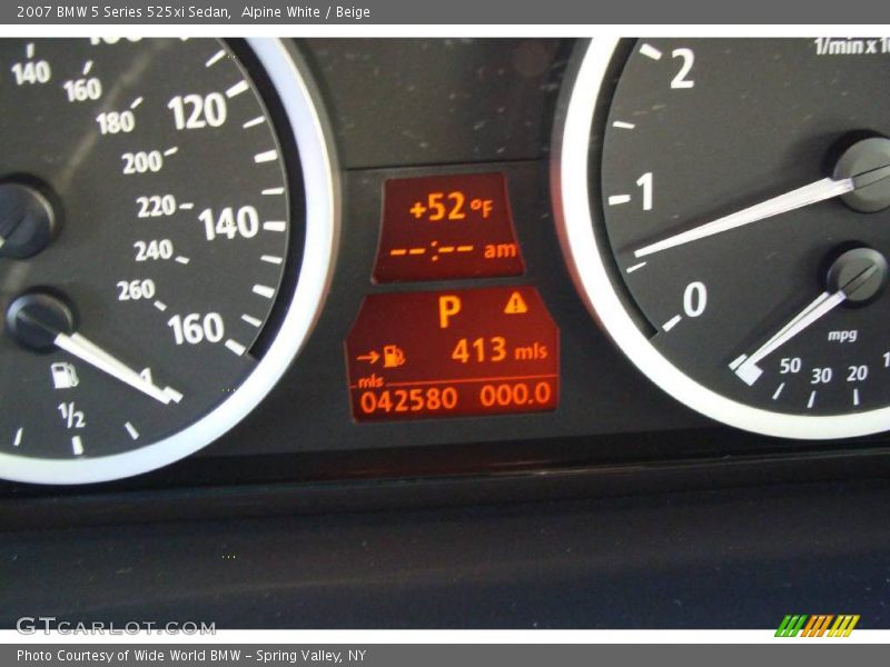 Alpine White / Beige 2007 BMW 5 Series 525xi Sedan