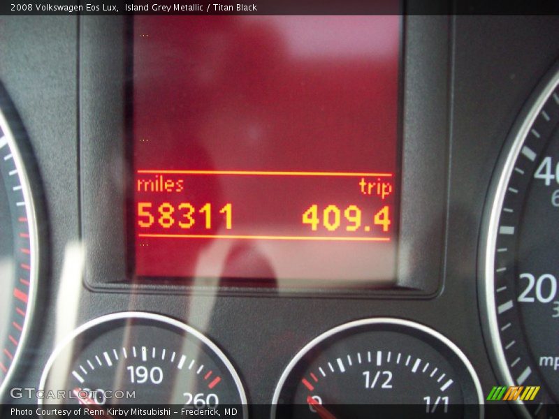 Island Grey Metallic / Titan Black 2008 Volkswagen Eos Lux