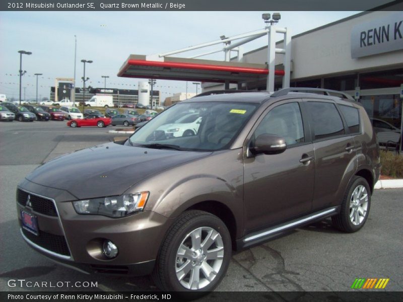 Quartz Brown Metallic / Beige 2012 Mitsubishi Outlander SE