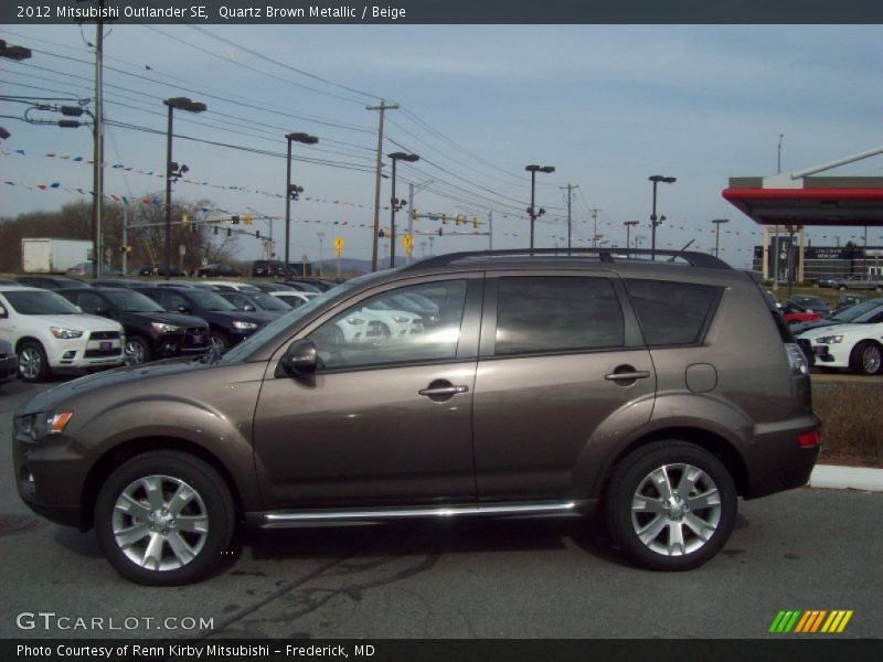 Quartz Brown Metallic / Beige 2012 Mitsubishi Outlander SE