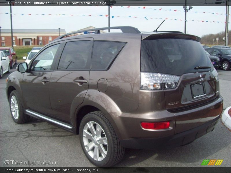 Quartz Brown Metallic / Beige 2012 Mitsubishi Outlander SE