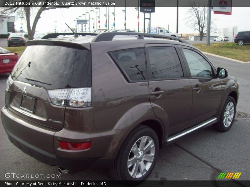 Quartz Brown Metallic / Beige 2012 Mitsubishi Outlander SE