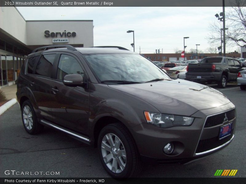 Quartz Brown Metallic / Beige 2012 Mitsubishi Outlander SE
