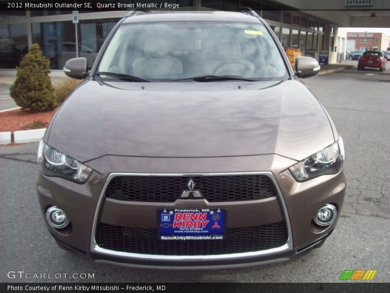 Quartz Brown Metallic / Beige 2012 Mitsubishi Outlander SE