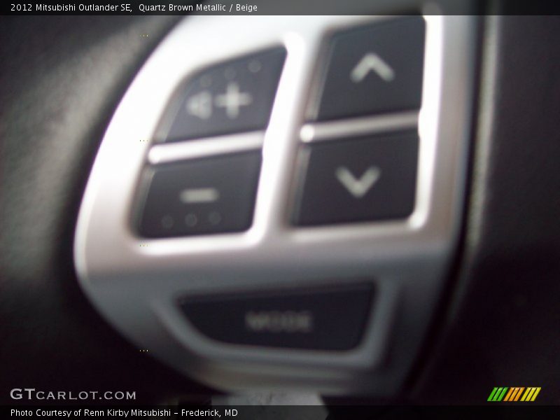 Quartz Brown Metallic / Beige 2012 Mitsubishi Outlander SE