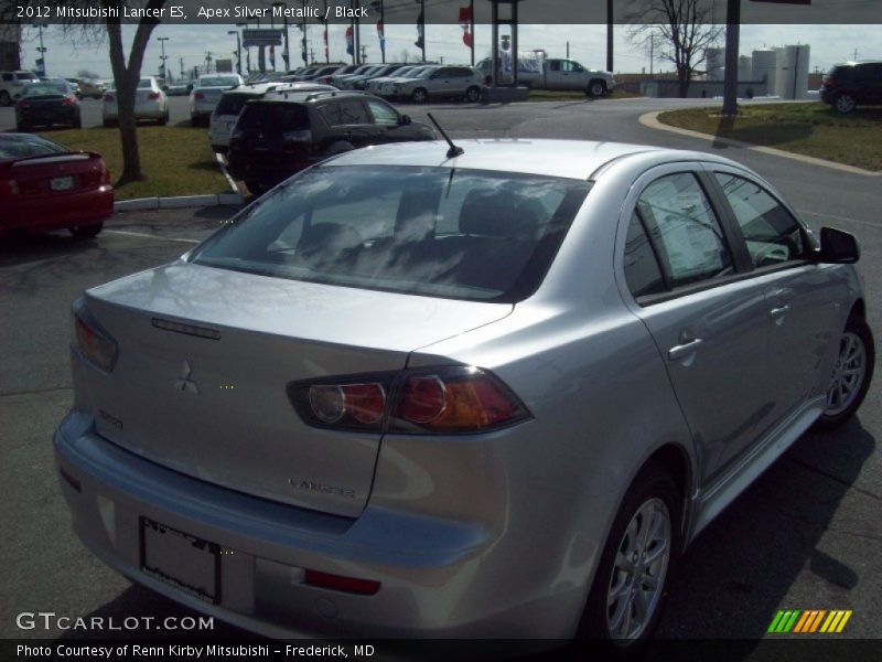 Apex Silver Metallic / Black 2012 Mitsubishi Lancer ES
