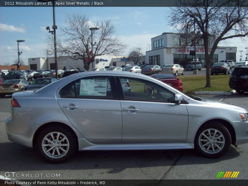 Apex Silver Metallic / Black 2012 Mitsubishi Lancer ES