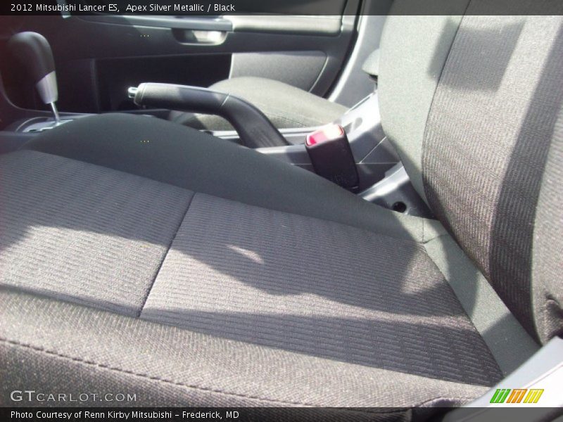 Apex Silver Metallic / Black 2012 Mitsubishi Lancer ES