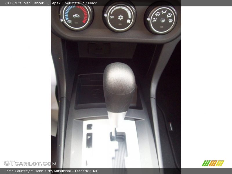 Apex Silver Metallic / Black 2012 Mitsubishi Lancer ES