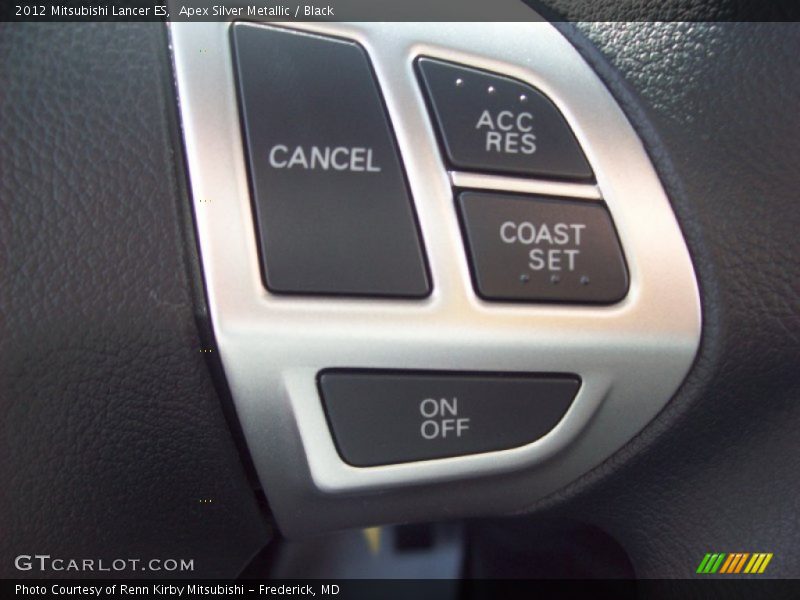 Apex Silver Metallic / Black 2012 Mitsubishi Lancer ES