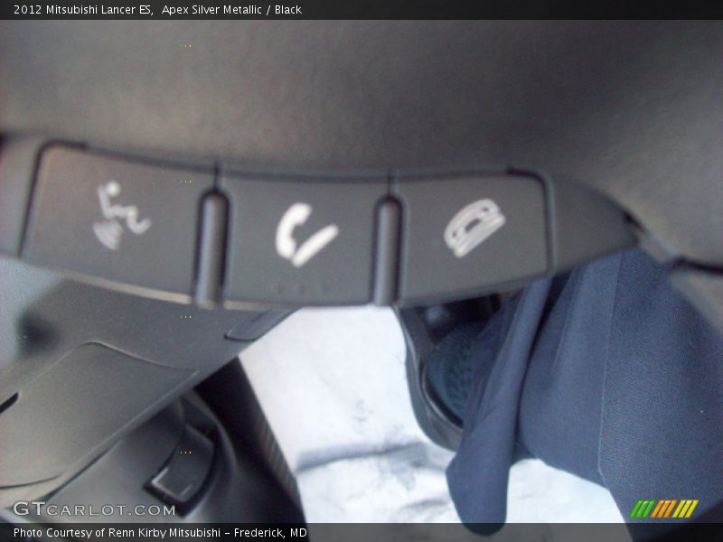 Apex Silver Metallic / Black 2012 Mitsubishi Lancer ES