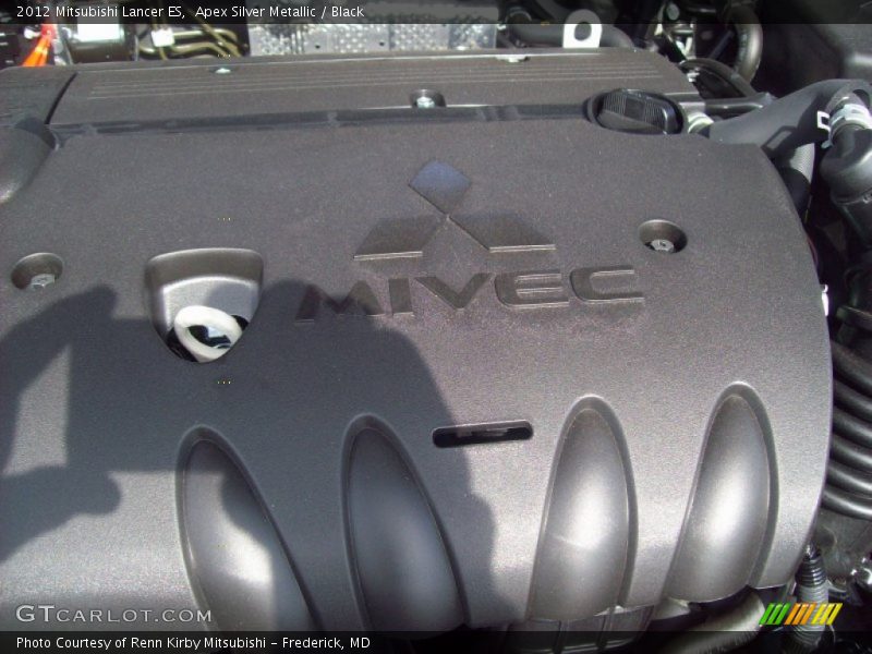 Apex Silver Metallic / Black 2012 Mitsubishi Lancer ES