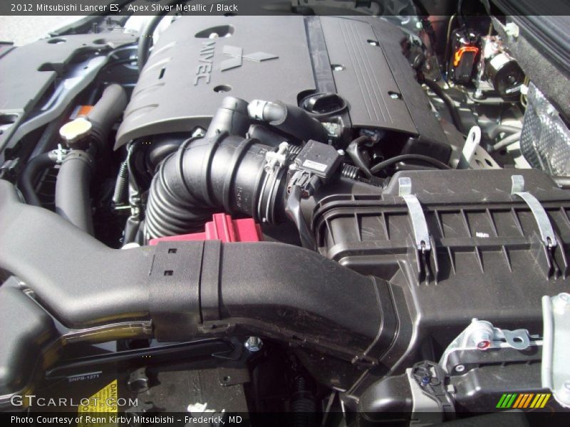 Apex Silver Metallic / Black 2012 Mitsubishi Lancer ES