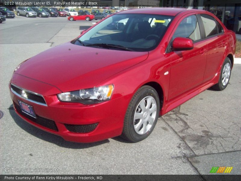 Rally Red Metallic / Black 2012 Mitsubishi Lancer ES